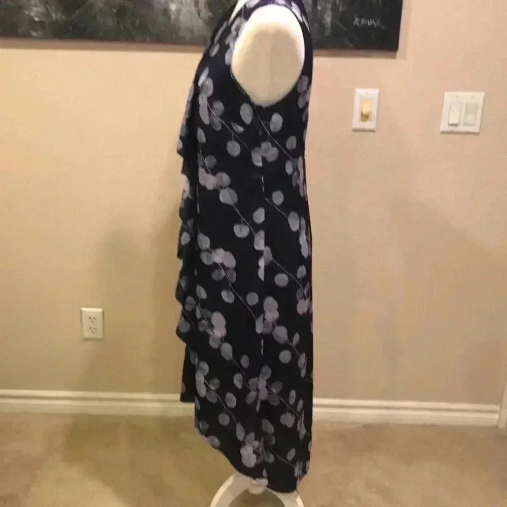 Banana Republic Floral High-Low Ruffle Front Sleeveless Dress-Size 6